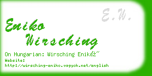 eniko wirsching business card